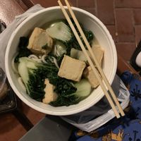 Noodles with tofu  at Miu Fat Chai - Tuen Mun in New Territories