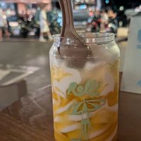 Mango ice-cream at Rolls coffee St -Tropez in Saint-tropez