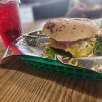 Vegan burger at Humanitree House in Augusta