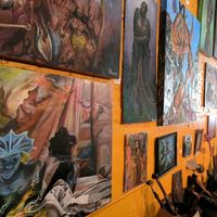 vegan dishes and art at Humanitree House in Augusta
