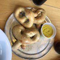 Pretzels & mustard dip  at Mellow Mushroom in Bowling Green