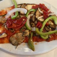 Build your own pizza on gluten-free bread as crust  at Biaggi's in Maple Grove
