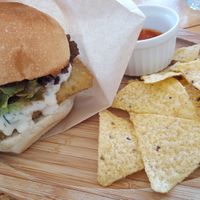 Fish burger at Tami's in Chatan