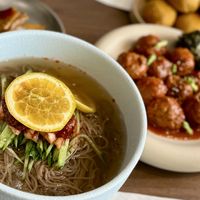Korean cold noodles  at SongXiangHou Tea & Vegan (松香后) in Chengdu