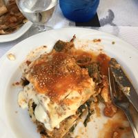 Vegetarian lasagna at A Tulla in Santiago De Compostela
