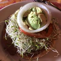 Veggie Delight - the Vegan chalupa at La Fiesta Patio Cafe in Universal City