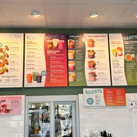 Menu at Nekter Juice Bar in Charlotte