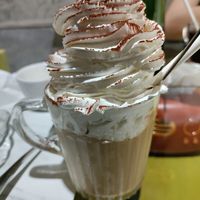 Lots of cream on that coffee! at Mianto 艾果豐 in Taipei