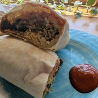 Vegan Breakfast Wrap at White Heron Tea and Coffee in Portsmouth