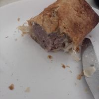 Sausage roll! (Halved to share!)  at The Craft Bakery in Cromer
