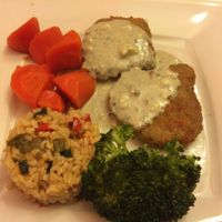 Escalope de seitan  at Al Natural in Madrid