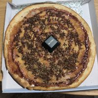 Pizza Barbacoa Vegana at Del Poble Torrevieja in Torrevieja