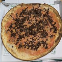 Pizza Boloñesa Vegana at Del Poble Torrevieja in Torrevieja
