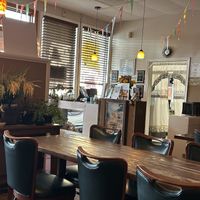 Small cozy dining room with standard seating arrangements for 4 and 8 guests  at Thai For You in York
