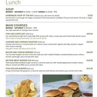 Lunch menu  at Nocutts Dukeries in Worksop