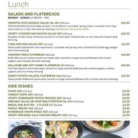 Lunch menu  at Nocutts Dukeries in Worksop