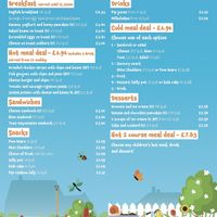 Children’s menu  at Nocutts Dukeries in Worksop