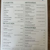 Menu – August 2026  at El Cerro in Seattle