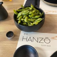 edamame at Hanzo Sushi Bar in Crete