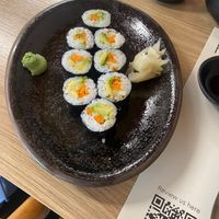 Vegetable maki at Hanzo Sushi Bar in Crete