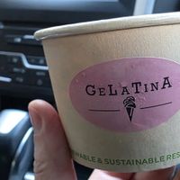 Mid size tub contains two flavours at Gelatina in Rutherglen