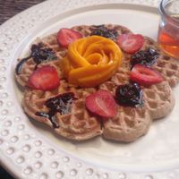 Vegan waffle at Néctar en Camino Silvestre in San Miguel De Allende