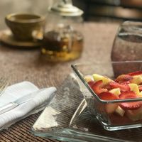 Fruit salad at Néctar en Camino Silvestre in San Miguel De Allende