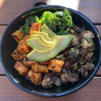BBQ Brussels Bowl  at Thunderbird Bar Mississippi in Portland