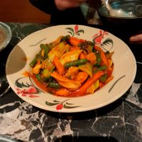 Thai chili stir fry at Yor Yak Thai Eatery in Wellington