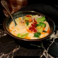 Tom kha soup at Yor Yak Thai Eatery in Wellington