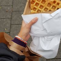 Vegan waffle (wheat flour) at I Am Love in Bochum