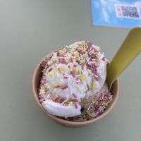lime/coconut & ,,,likkers“ icecream (vegan sprinkles )  at I Am Love in Bochum