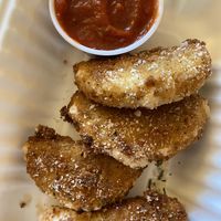 Mozzarella wedges with marinara  at The Wayward Cafe in Seattle