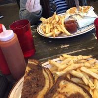 Reuben and crunchwrap at The Wayward Cafe in Seattle