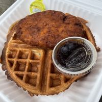 Chicken and Waffles  at The Wayward Cafe in Seattle