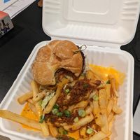 The bacon cheesy fries are perfection! at The Wayward Cafe in Seattle