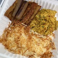 Do not sleep on this bomb ass breakfast- tofu scrambled eggs usually sucks but they make it sooo good  at The Wayward Cafe in Seattle