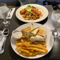 Crunchwrap (bottom) and migas (top) at The Wayward Cafe in Seattle