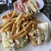 the club sandwich - too hungry to wait for photo sesh.   at The Wayward Cafe in Seattle