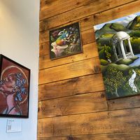 QR Codes Means They are Not Paying their Artists for their work. Buy some art you jerks you are not a gallery, you  at The Wayward Cafe in Seattle