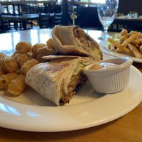 The not crunchy "crunch wraps."  at The Wayward Cafe in Seattle