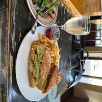 Amazing vegan BLT and spinach salad  at The Wayward Cafe in Seattle