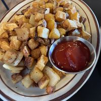 Home fries   at The Wayward Vegan in Seattle