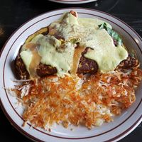 Chicken Florentine omellete at The Wayward Cafe in Seattle