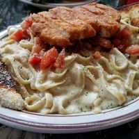 Tuscany chicken Alfredo at The Wayward Cafe in Seattle