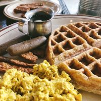 Waffles  at The Wayward Cafe in Seattle