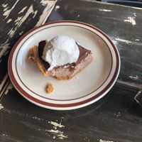 GREAT chocolate cheesecake at The Wayward Cafe in Seattle