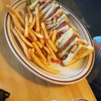 club sandwich at The Wayward Cafe in Seattle
