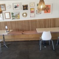 Cute artsy interior at MJ's Cafe in Baton Rouge