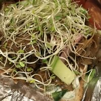 Jackfruit gluten free open face sandwich at MJ's Cafe in Baton Rouge